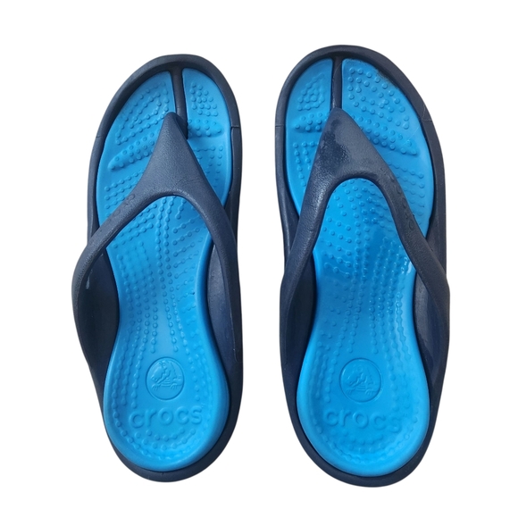 Crocs Unisex Navy Blue and Cerulean Blue Athens II WOMENS: 8  MENS: 6 - Picture 1 of 8